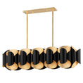 Load image into Gallery viewer, Bank Linear Suspension - Gold Leaf/Black Finish
