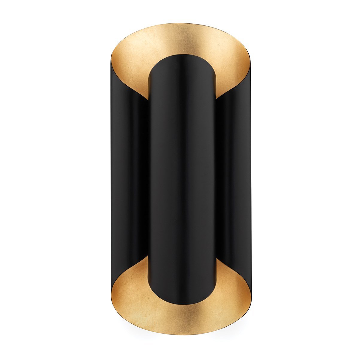 Bank Wall Sconce - Gold Leaf/Black Finish