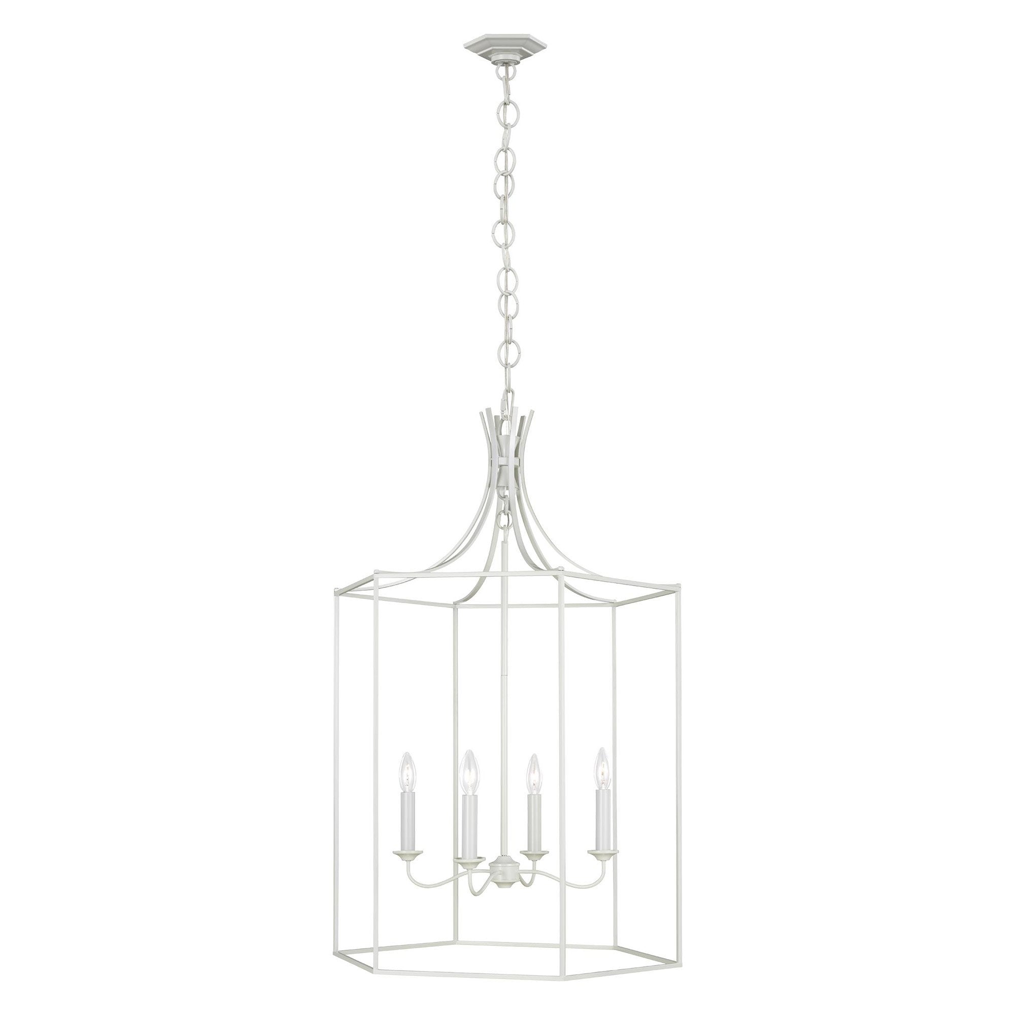 Bantry Large House Chandelier - Gloss Cream Finish