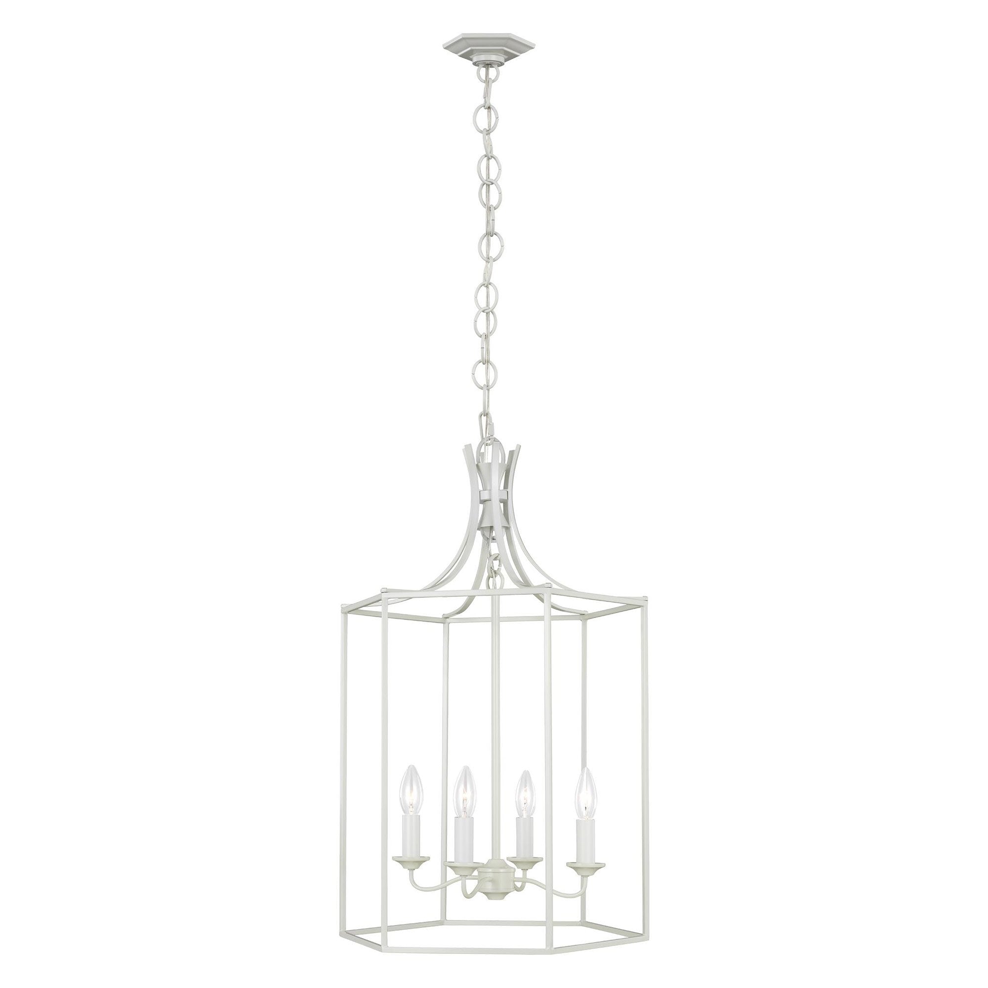 Bantry Medium House Chandelier - Gloss Cream Finish