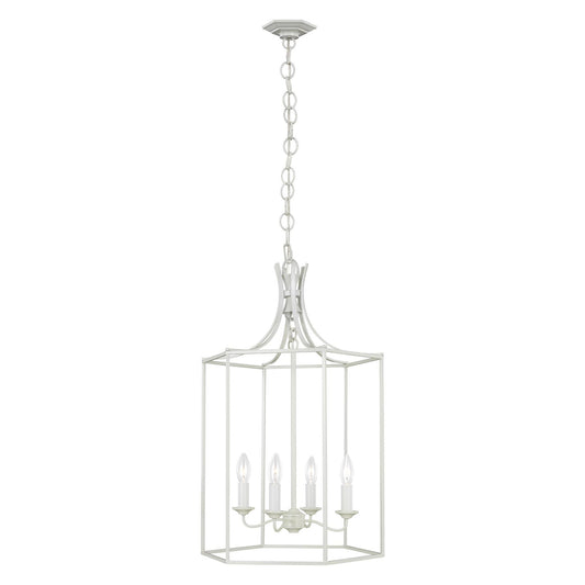 Bantry Medium House Chandelier - Gloss Cream Finish