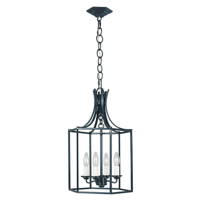 Bantry Small House Chandelier - Dutch Blue Finish
