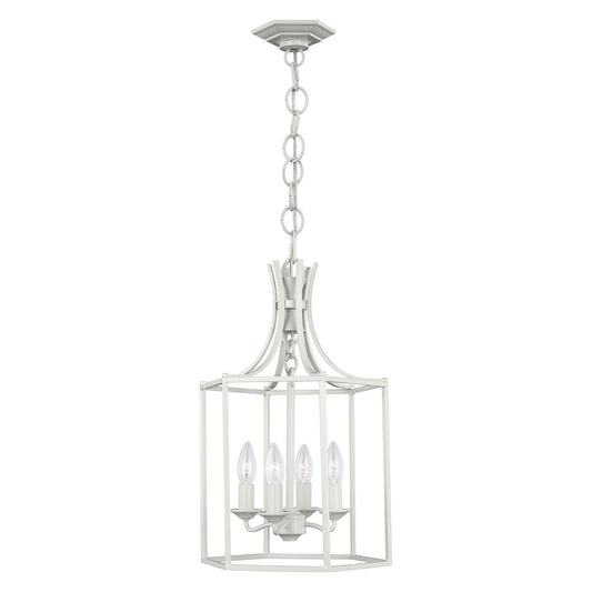 Bantry Small House Chandelier - Gloss Cream Finish