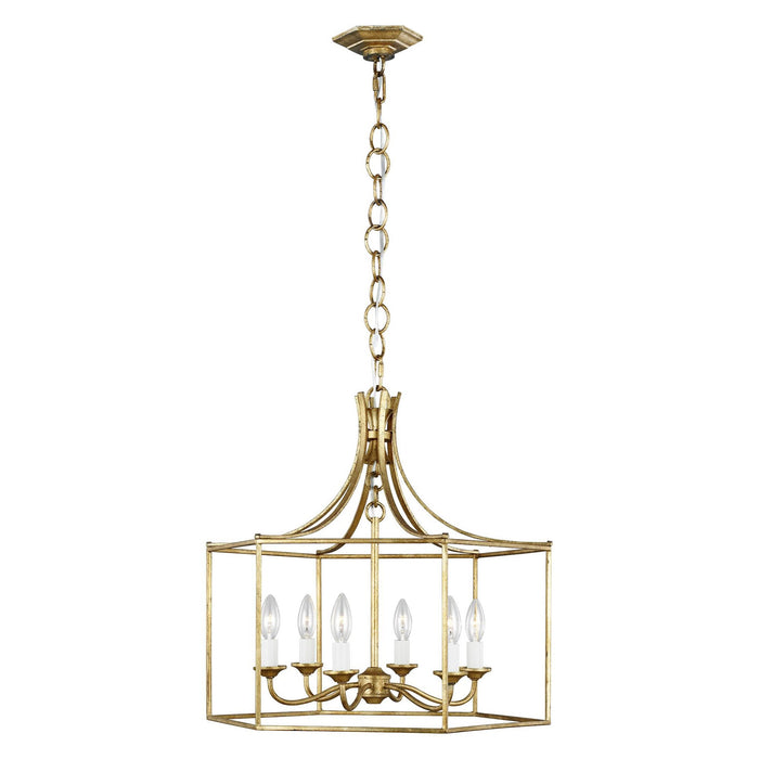 Bantry House Wide Chandelier - Antique Gild Finish