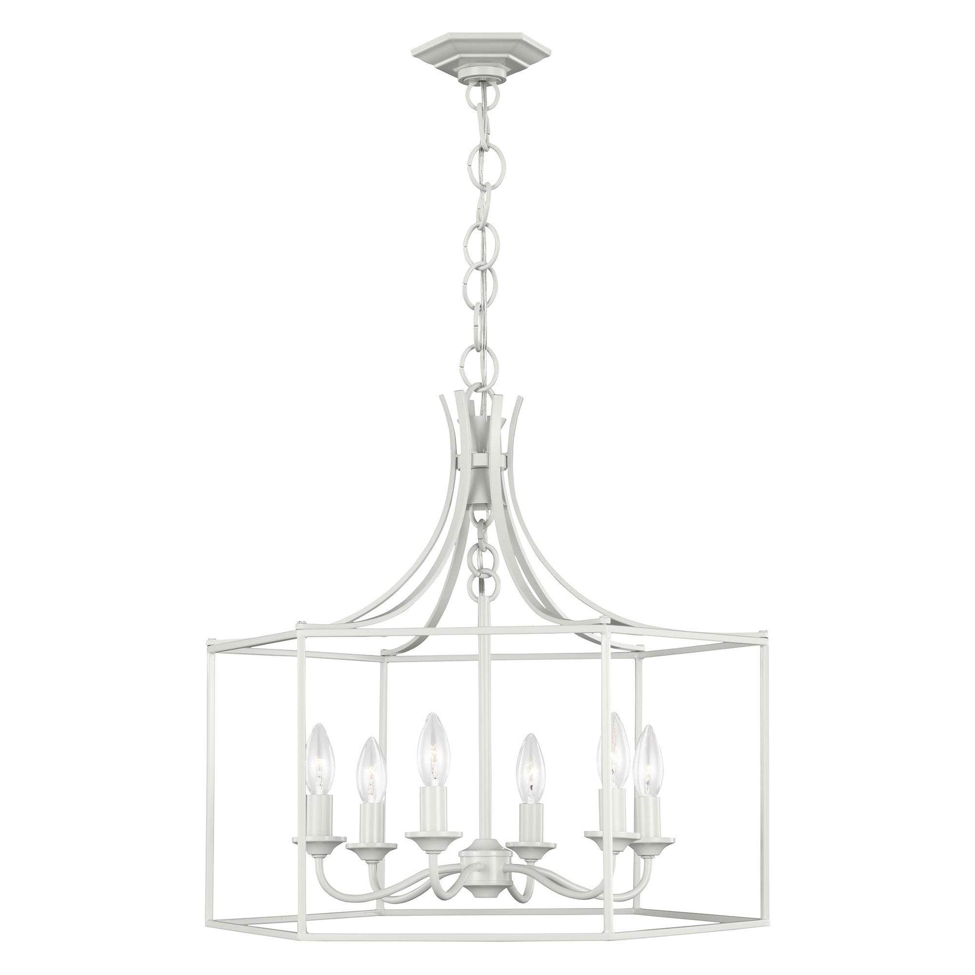 Bantry House Wide Chandelier - Gloss Cream Finish