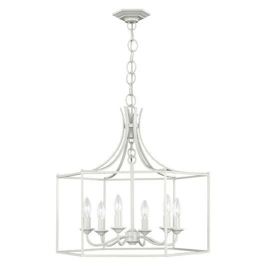 Bantry House Wide Chandelier - Gloss Cream Finish