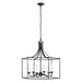 Bantry House Wide Chandelier - Smith Steel Finish