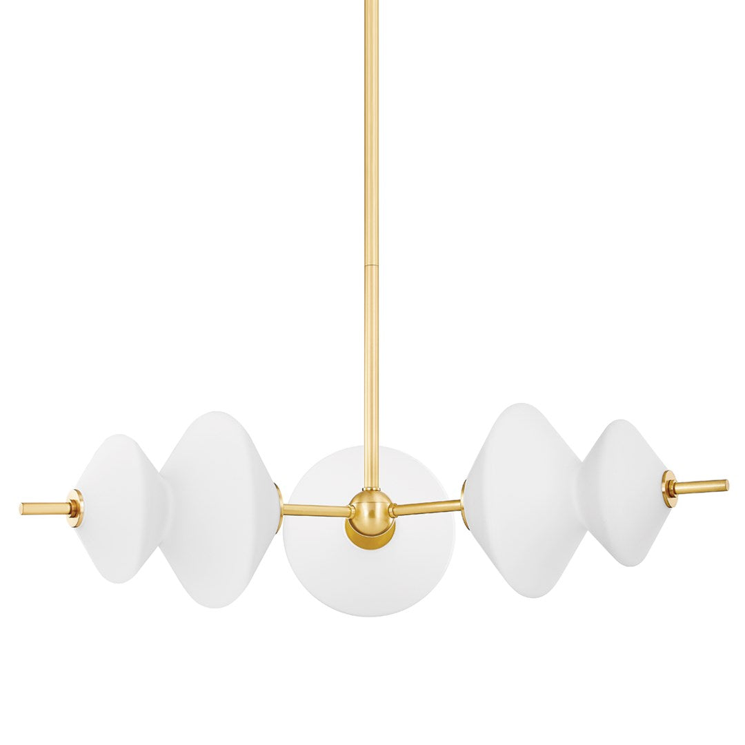 Barrow LED Chandelier - Aged Brass