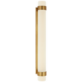 Load image into Gallery viewer, Barton Large Bath Sconce - Natural Brass Finish
