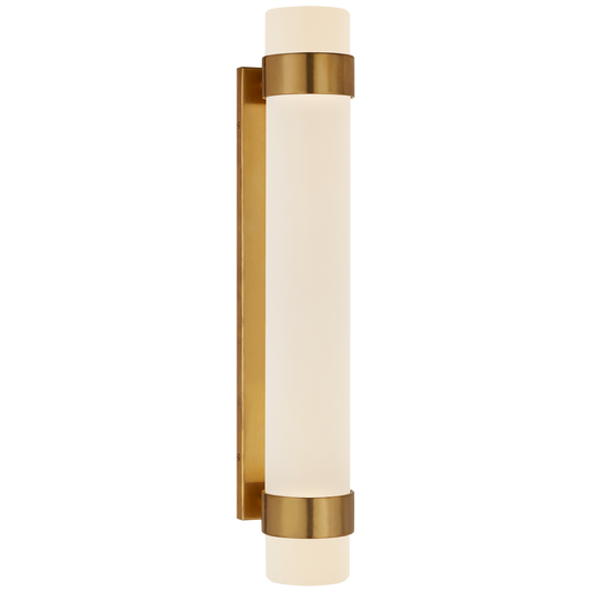 Barton Medium Bath Sconce - Natural Brass Finish