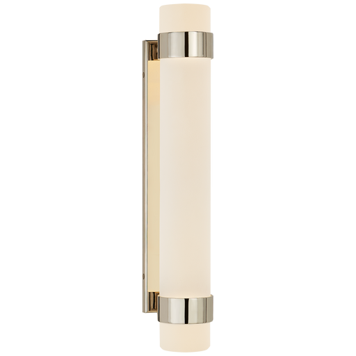 Barton Medium Bath Sconce - Polished Nickel Finish