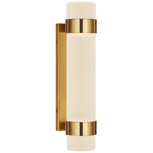 Barton Small Bath Sconce - Natural Brass Finish