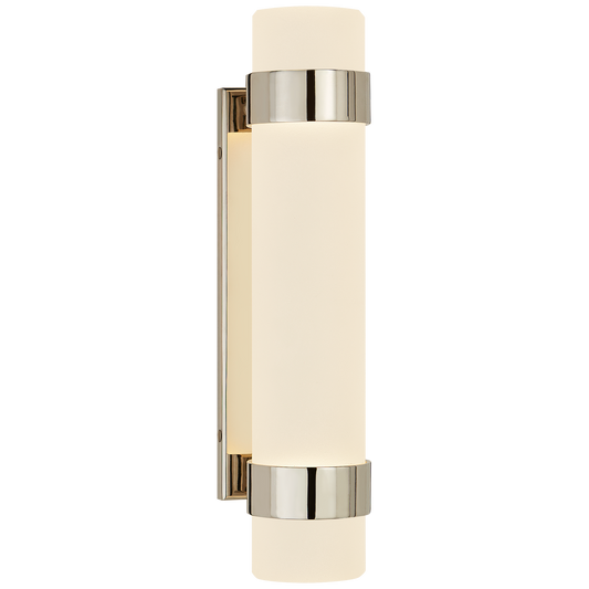 Barton Small Bath Sconce - Polished Nickel Finish