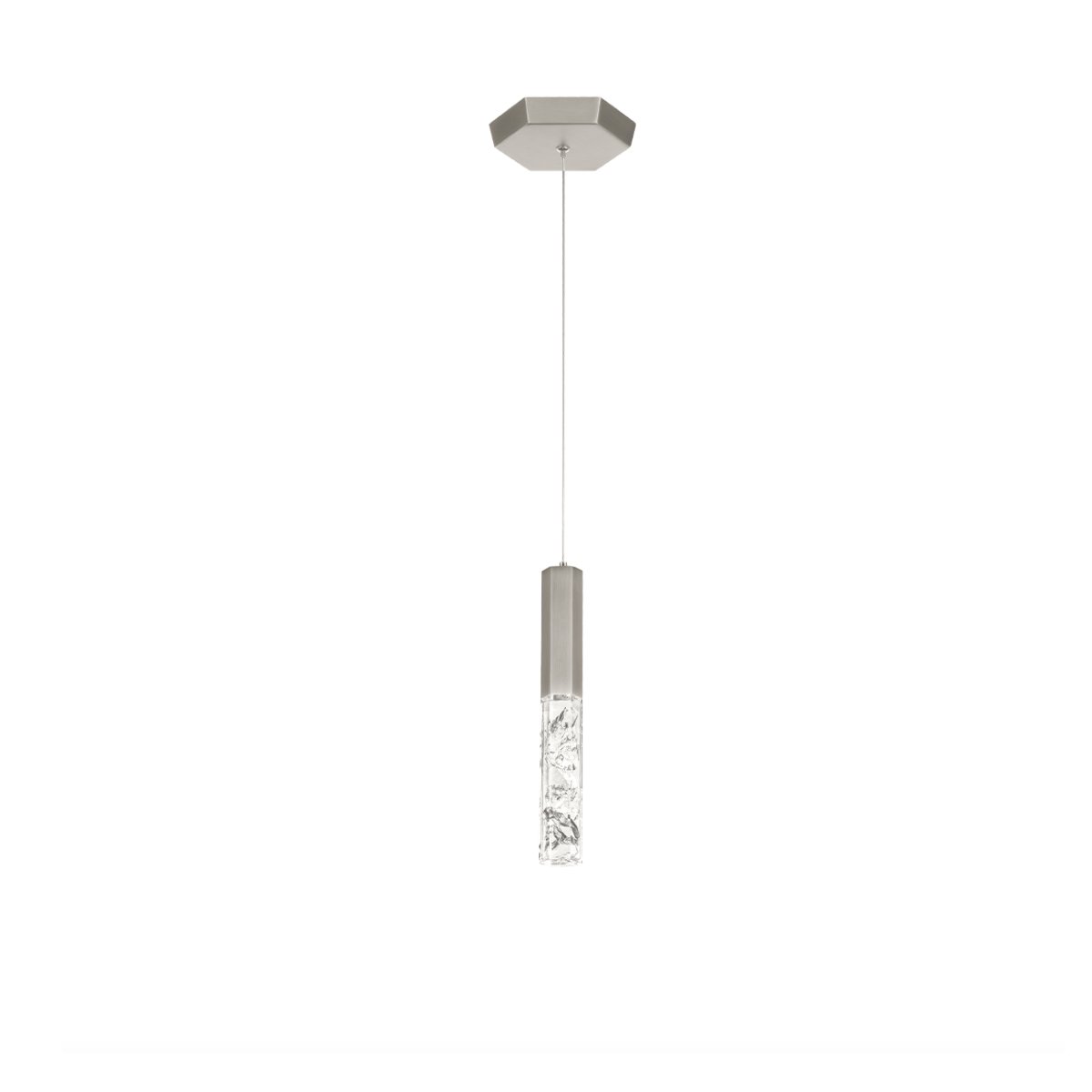 Basalt Mini Pendant - Brushed Nickel Finish