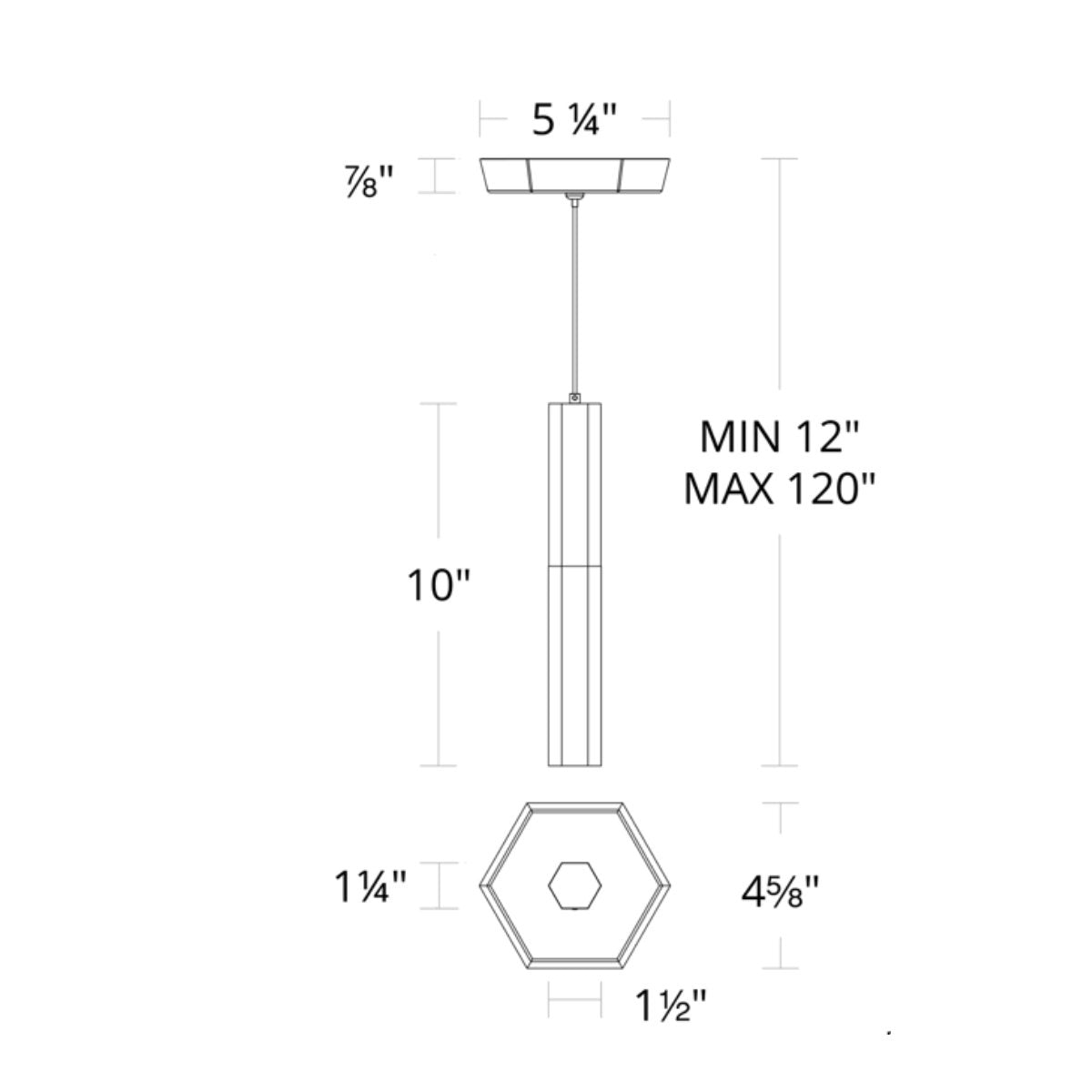 Basalt Mini Pendant - Diagram