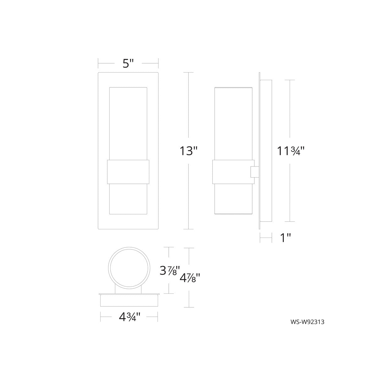 Beacon LED Outdoor Wall Sconce - Display