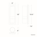 Load image into Gallery viewer, Beacon LED Outdoor Wall Sconce - Diagram
