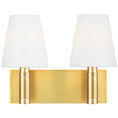 Load image into Gallery viewer, Beckham 2-Light Classic Bath Bar - Burnished Brass Finish
