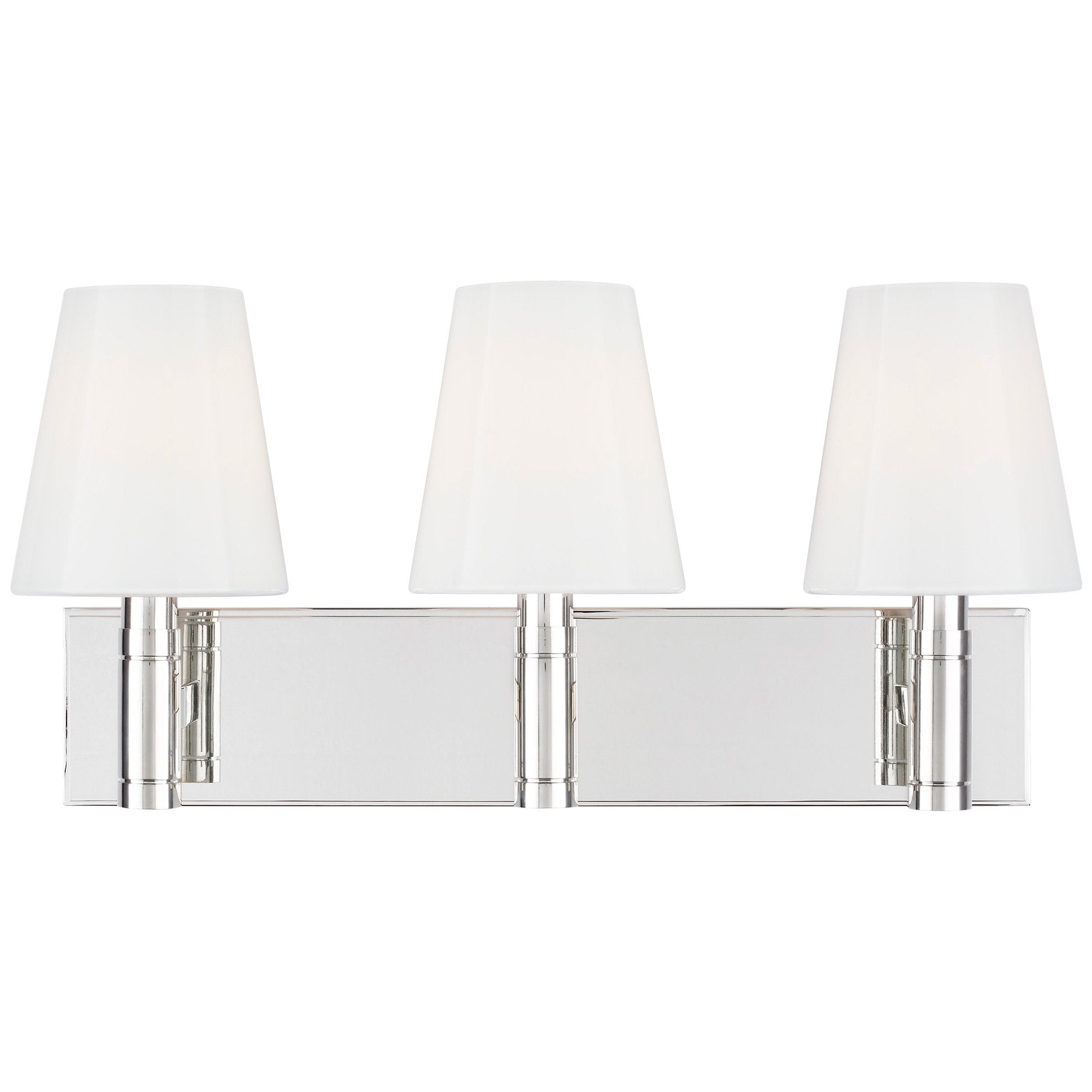 Beckham 3-Light Classic Bath Bar - Polished Nickel Finish