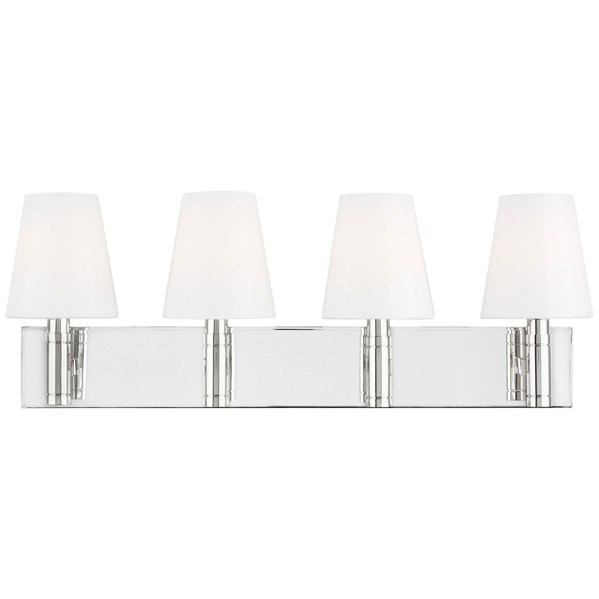 Beckham 4-Light Classic Bath Bar - Polished Nickel Finish