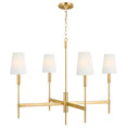 Load image into Gallery viewer, Beckham Large Classic Chandelier - Burnished Brass Finish
