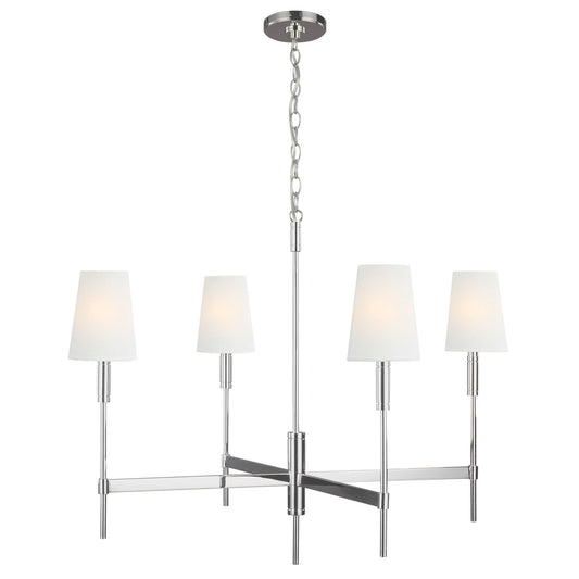 Beckham Large Classic Chandelier - Polished Nickel Finish