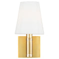 Load image into Gallery viewer, Beckham Classic Small Wall Sconce - Burnished Brass Finish
