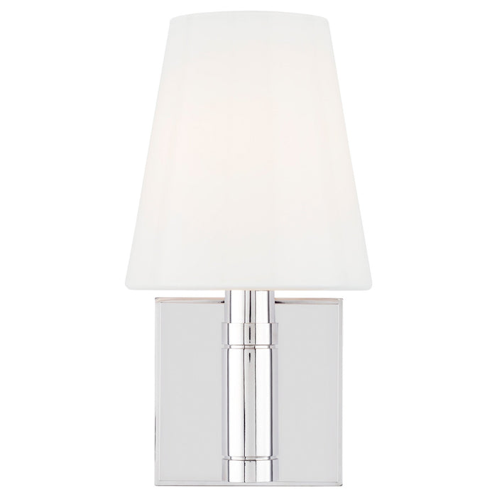 Beckham Classic Small Wall Sconce - Polished Nickel Finish