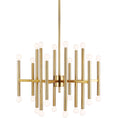 Load image into Gallery viewer, Beckham Large Modern Chandelier - Burnished Brass Finish
