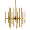 Load image into Gallery viewer, Beckham Medium Modern Chandelier - Burnished Brass Finish
