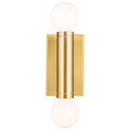 Load image into Gallery viewer, Beckham Modern Double Sconce - Burnished Brass Finish
