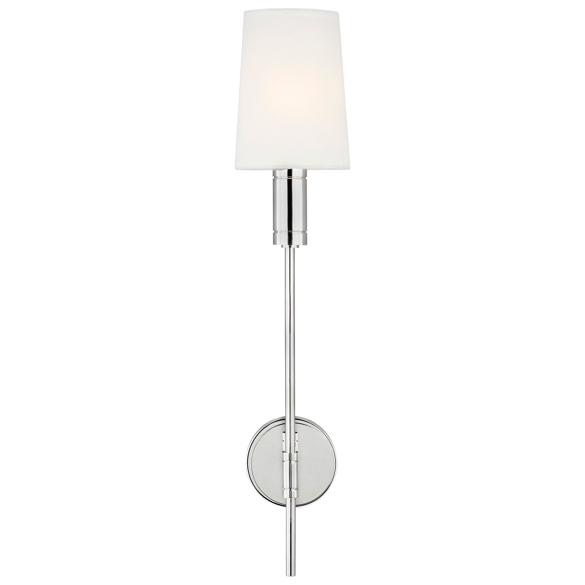 Beckham Modern Wall Sconce - Polished Nickel Finish