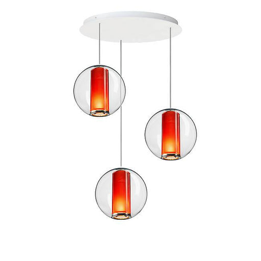 Bel Occhio 3-Light Chandelier - Orange