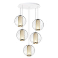 Load image into Gallery viewer, Bel Occhio 5-Light Chandelier - White
