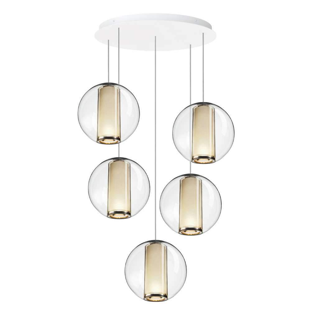 Bel Occhio 5-Light Chandelier - White
