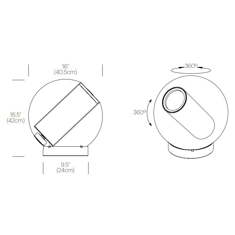 Bel Occhio Table Lamp - Diagram