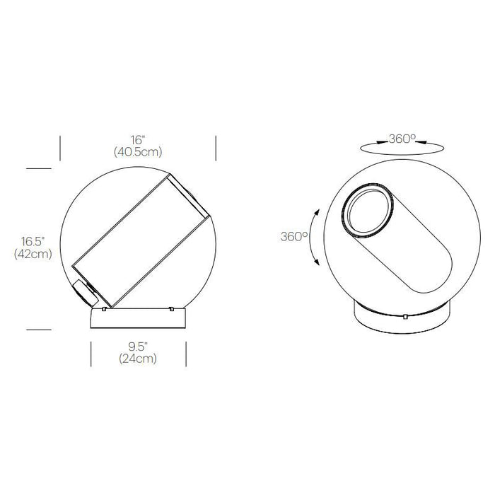 Bel Occhio Table Lamp - Diagram