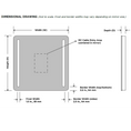 Load image into Gallery viewer, Bela Radius LED Lighted Mirror Diagram
