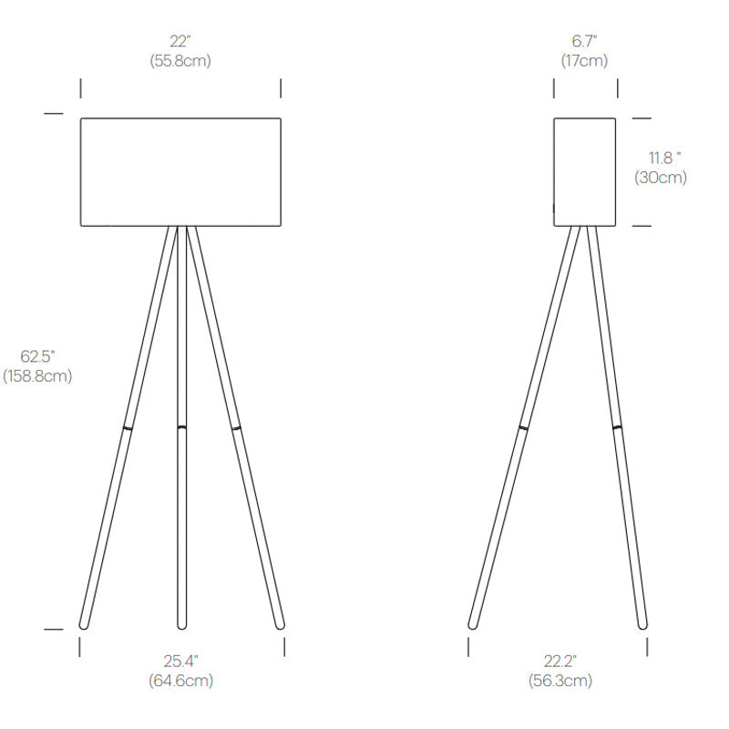 Belmont Floor Lamp - Diagram