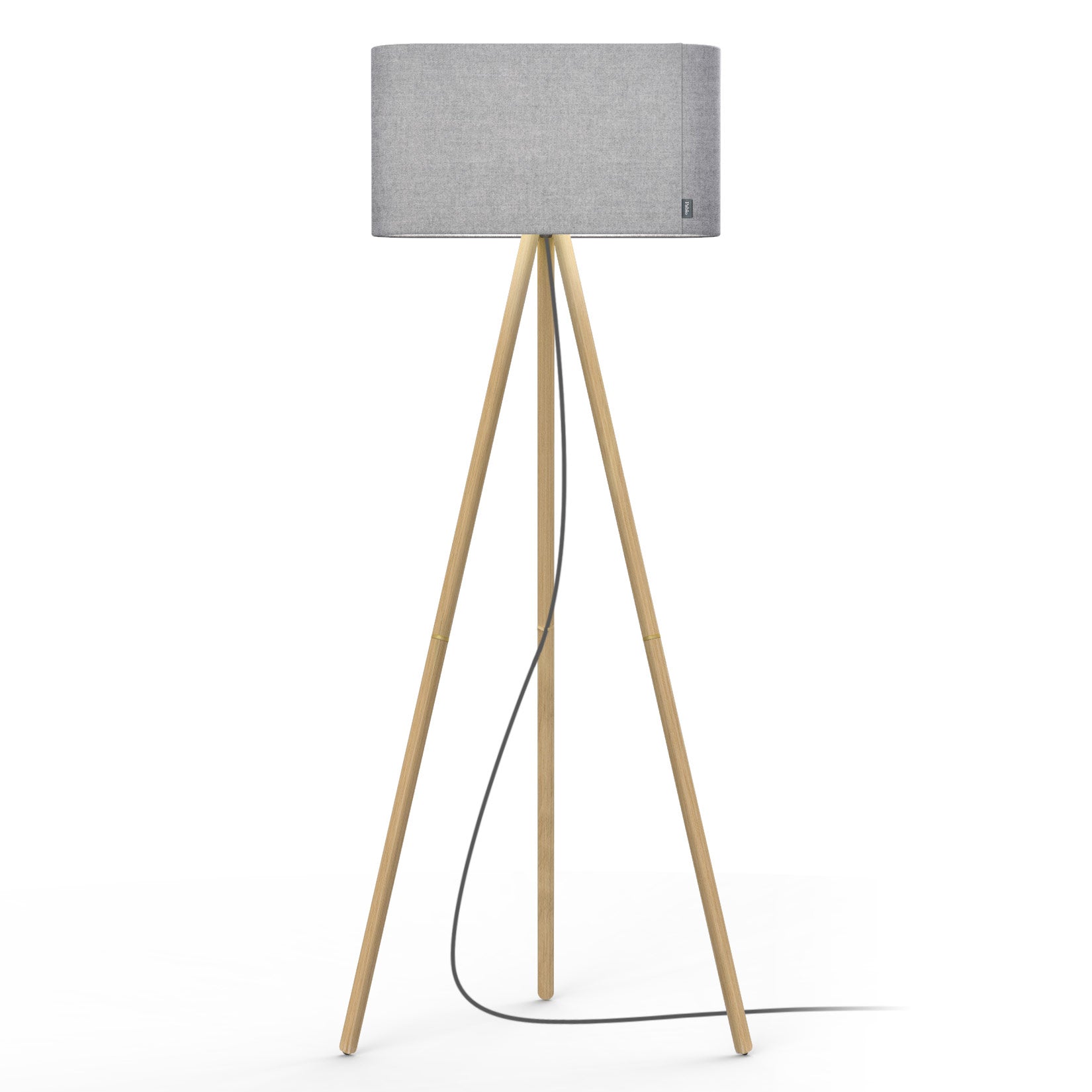 Belmont Floor Lamp - Oak/Silverdale