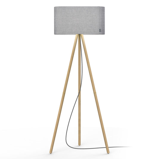 Belmont Floor Lamp - Oak/Silverdale