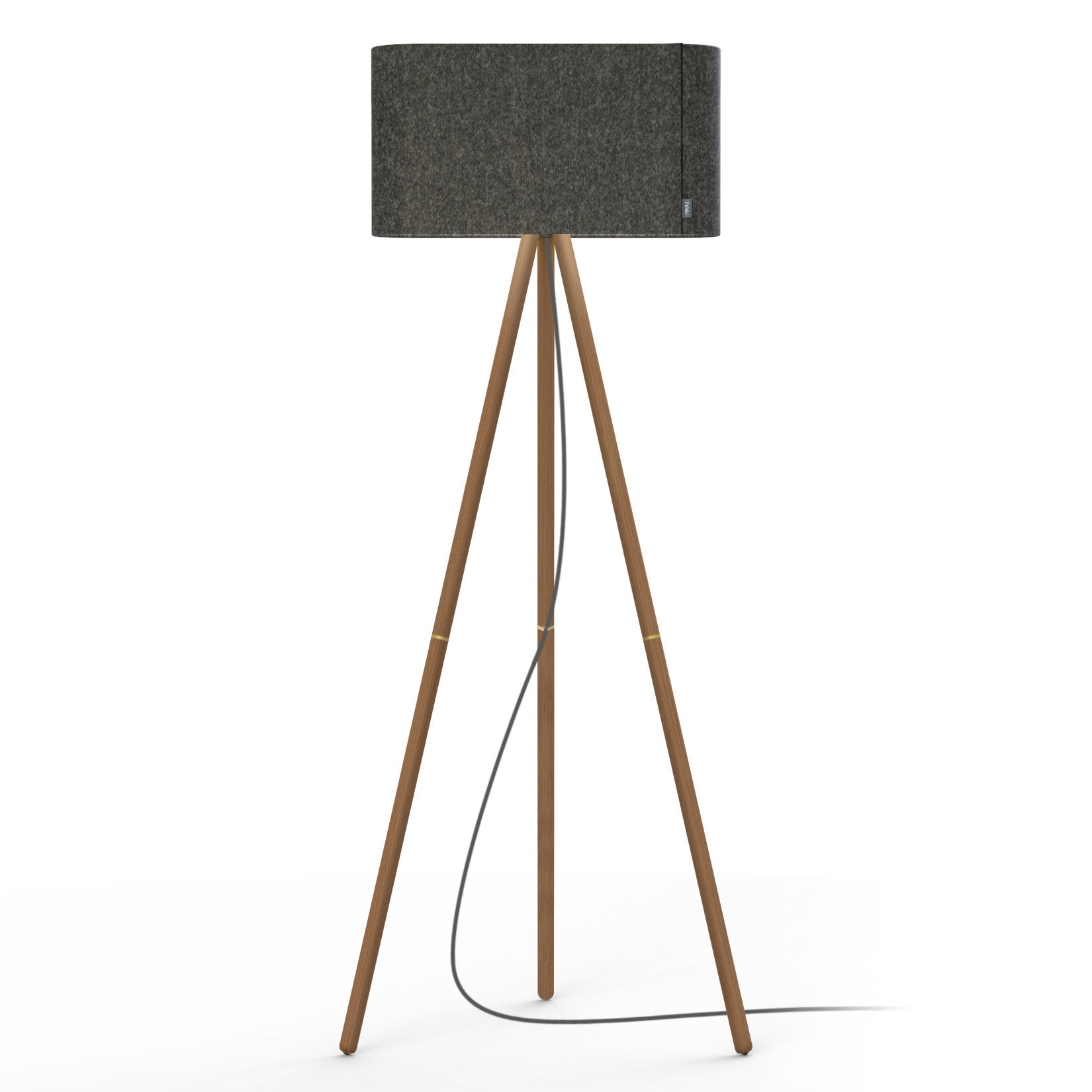 Belmont Floor Lamp - Walnut/Charcoal