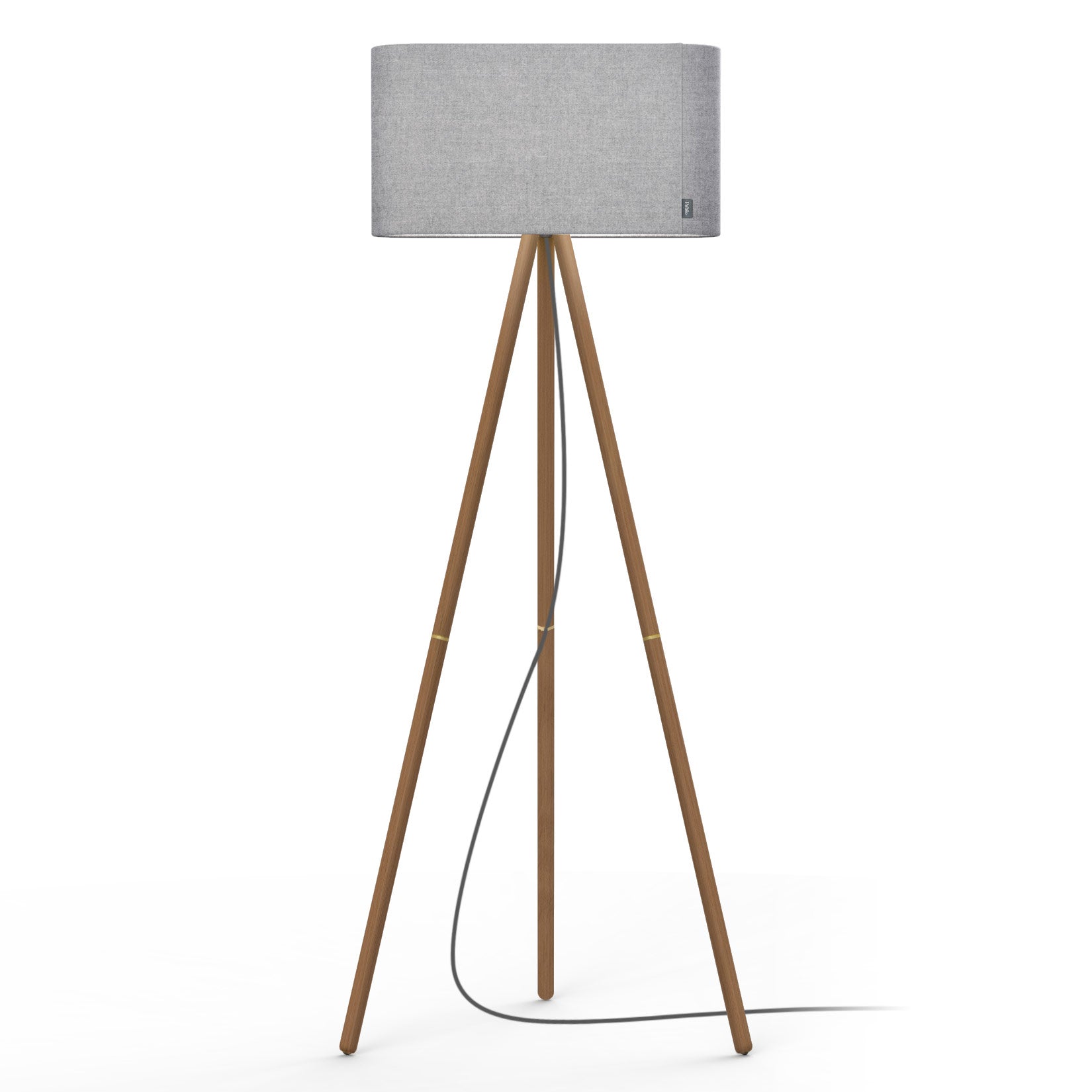 Belmont Floor Lamp - Walnut/Silverdale