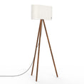 Load image into Gallery viewer, Belmont Floor Lamp - Walnut/White
