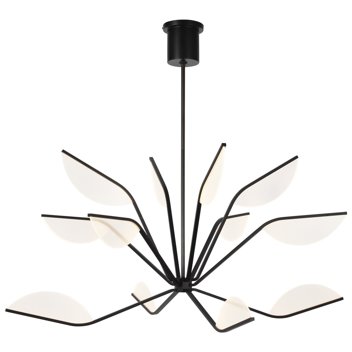 Belterra 48" Chandelier - Matte Black Finish