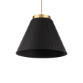 Load image into Gallery viewer, Bentley Pendant - Black/Aged Brass
