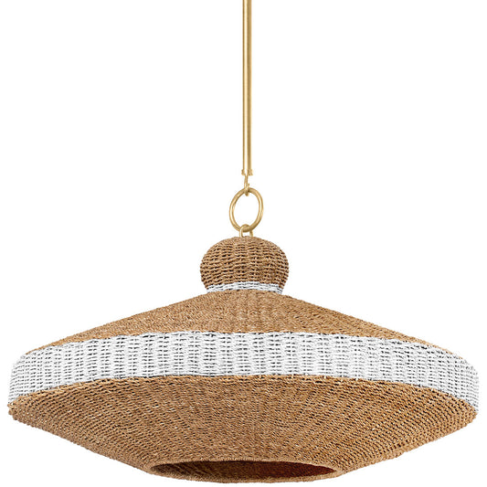 Bethel Large Pendant - Gold Leaf Finish