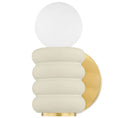 Load image into Gallery viewer, Bibi Wall Sconce - Aged Brass/Ceramic Antique Ivory Finish
