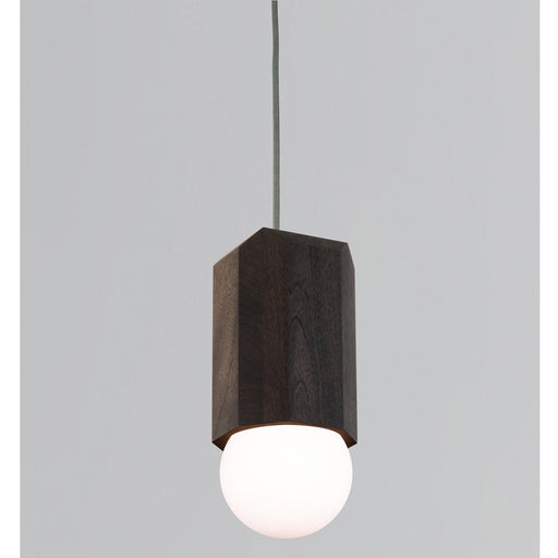 Bimar Pendant - Dark Stained Walnut Finish