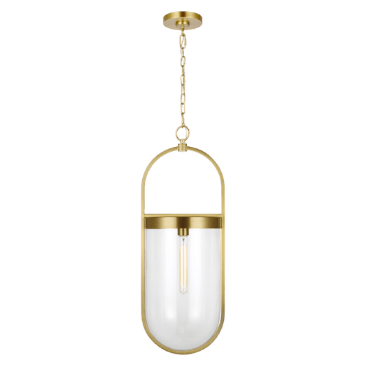 Blaine Large Pendant - Burnished Brass Finish